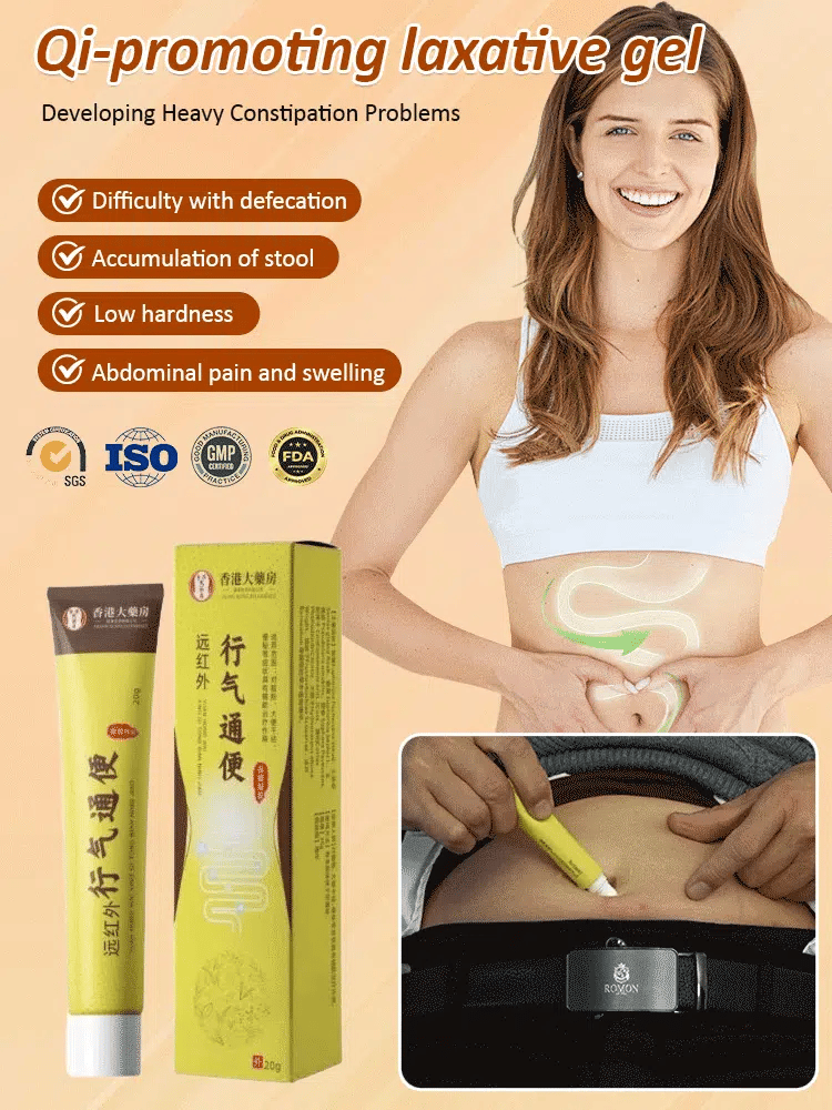 Qi-activating intestinal-moistening and laxative gel