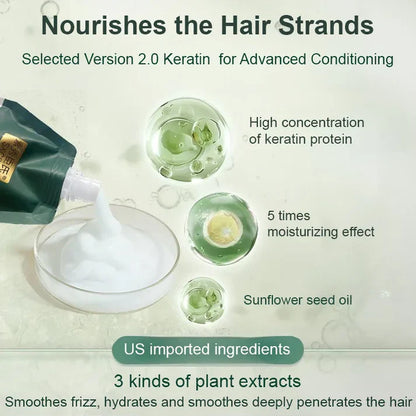 POLYPEPTIDE KERATIN HYDRATING SMOOTHING HAIR DAMAGE REPAIR CREAM