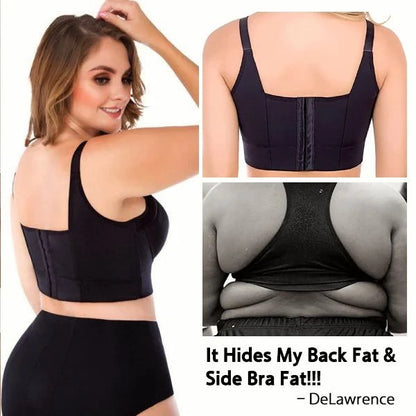2024 New Push-Up Back Smoothing Bra-Black