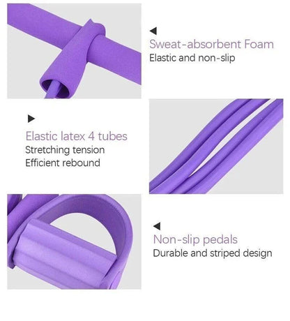 🔥Blowout Sale-49% OFF🔥32 Fitness Resistance Bands-4 Tube Pedal Ankle Puller (Buy 2 Free Shipping)