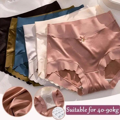 🔥PAY1 GET 3(3PACKS)⏰ PREMIUM SATIN ANTIBACTERIAL ICE SILK MOISTURE-ABSORBING PANTIES