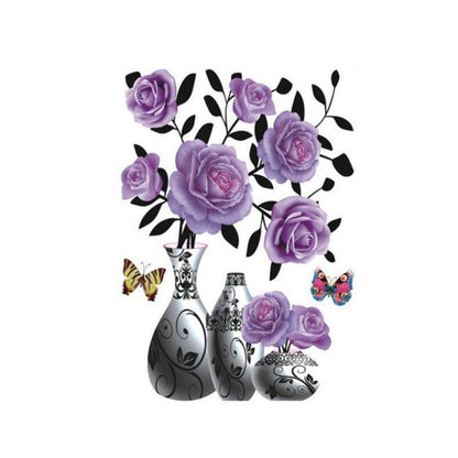 DIY Plant Vase 3D Stereo Stickers Self Adhesive