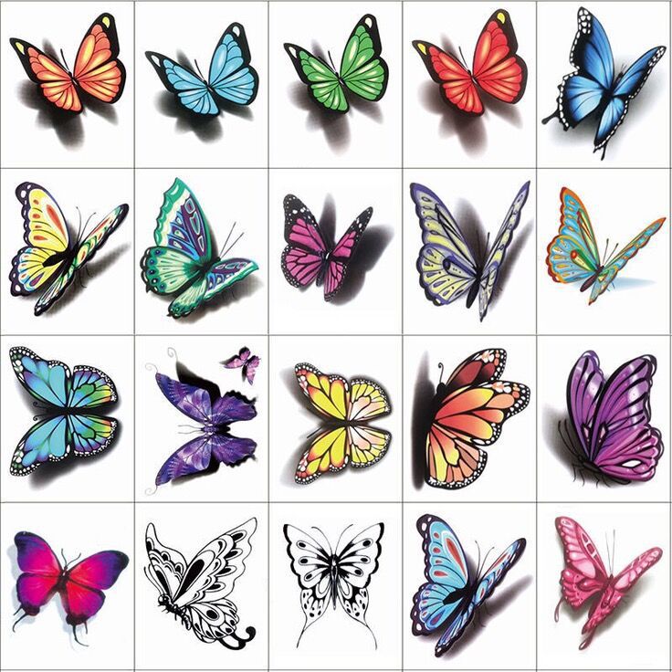 Trendy 3D Tattoo Stickers