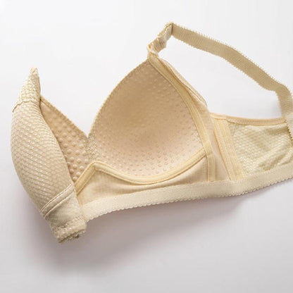 Women Back Buckle Cotton Bras Wire Free Plus Size  Shoulder Straps Brasieres Comfort