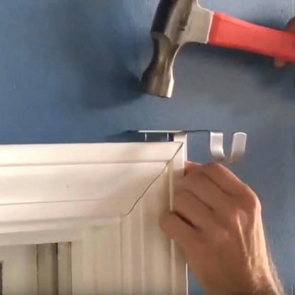 No Drill Curtain Rod Brackets Holders