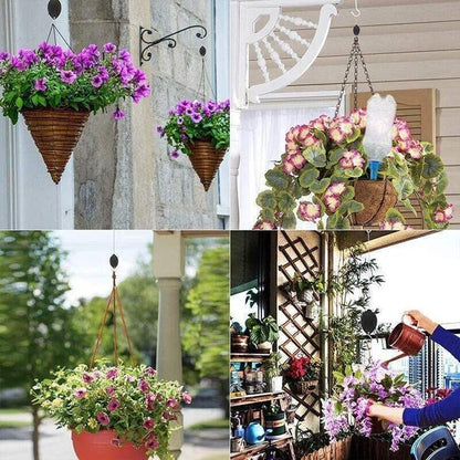 Plant Pulley Set For Garden Baskets Pots Birds Feeder