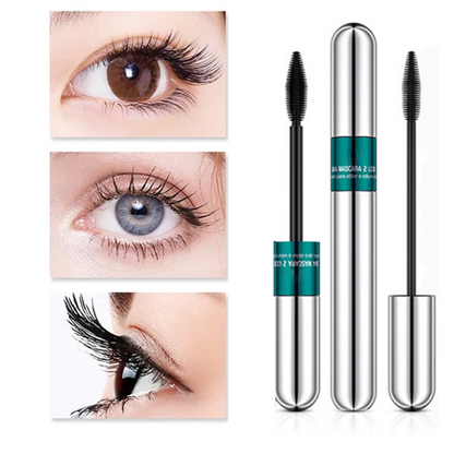 4 IN 1 Waterproof Silk Fiber Thick Lengthening Mascara