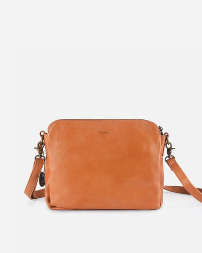 Three Layer Leather Crossbody Shoulder Clutch Bag