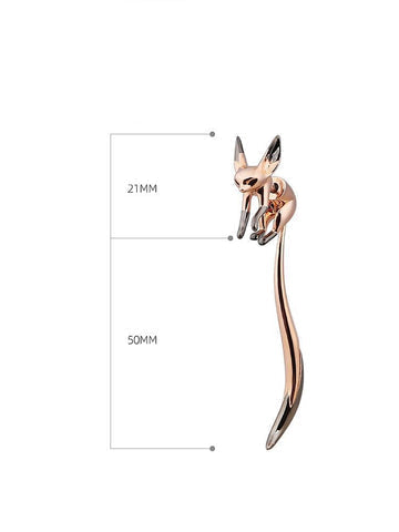 WAGGING TAIL FOX EARRINGS