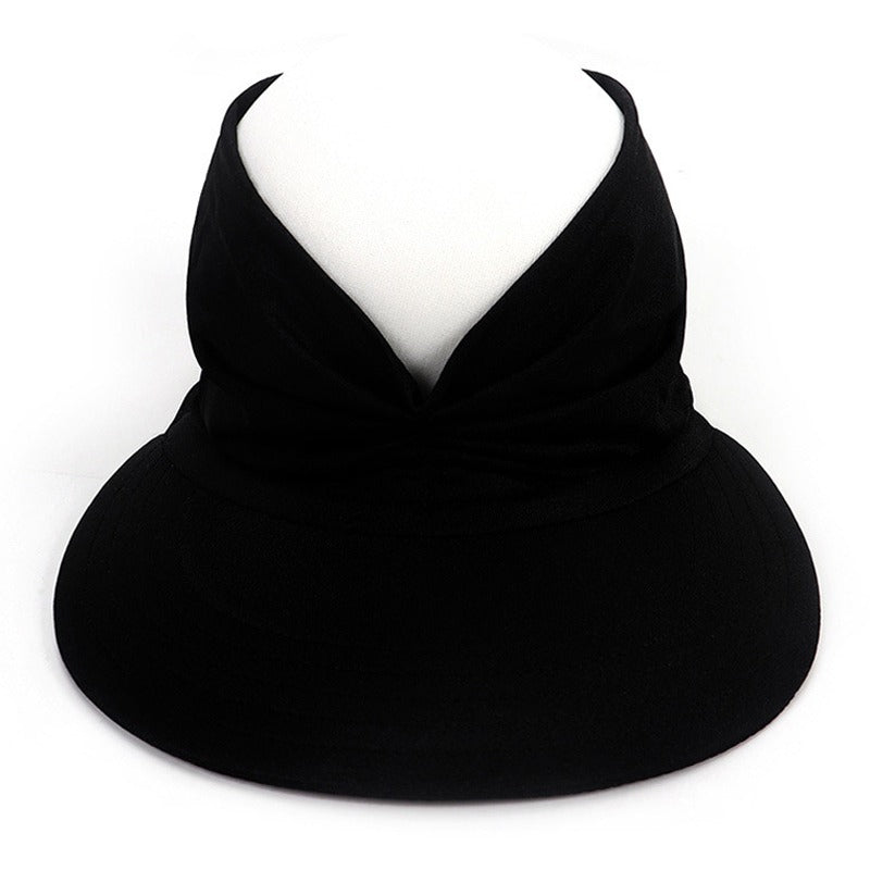 Summer womens UV protection stretch sun hat