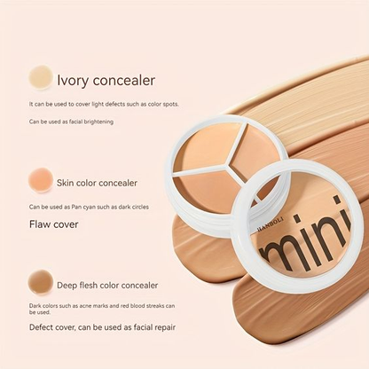 🏆Pamper Yourself⚡3-In-1 Contouring And Brighten Concealer Palette