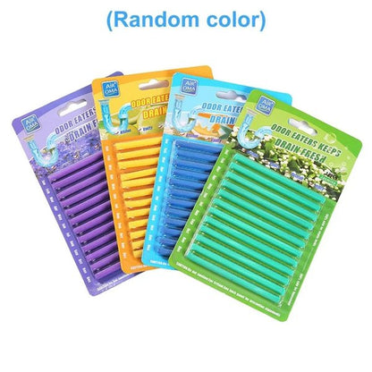 12 set Pipe Cleaning Sticks Oil Decontamination Kitchen Toilet Bathtub Drain Cleaneer