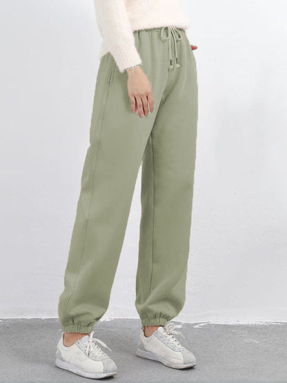 2021 New Arrival Casual Cotton Warm Fleece Pants